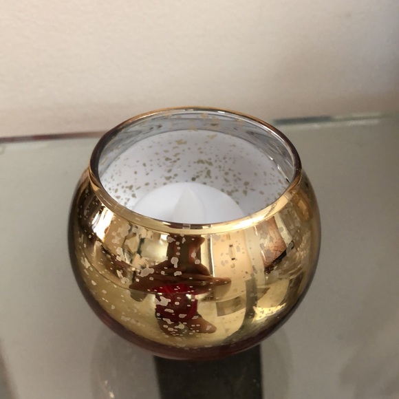 Volens Round Gold Votive Candle Holders, Mercury Glass Candle Holder Set of 12 - Picture 10 of 11